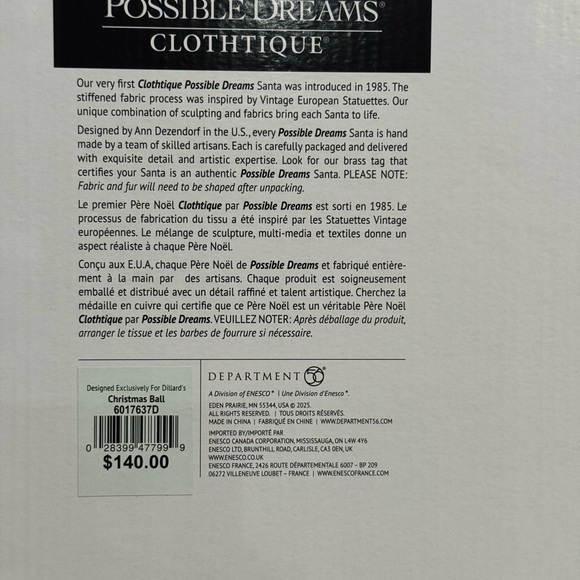 Possible Dreams African American Santa & Mrs Claus “Christmas Ball” - Picture 6 of 6